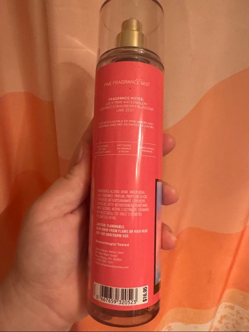 Bath and Body Works Pink Watermelon Blast Body Spray - Picture 2 of 3